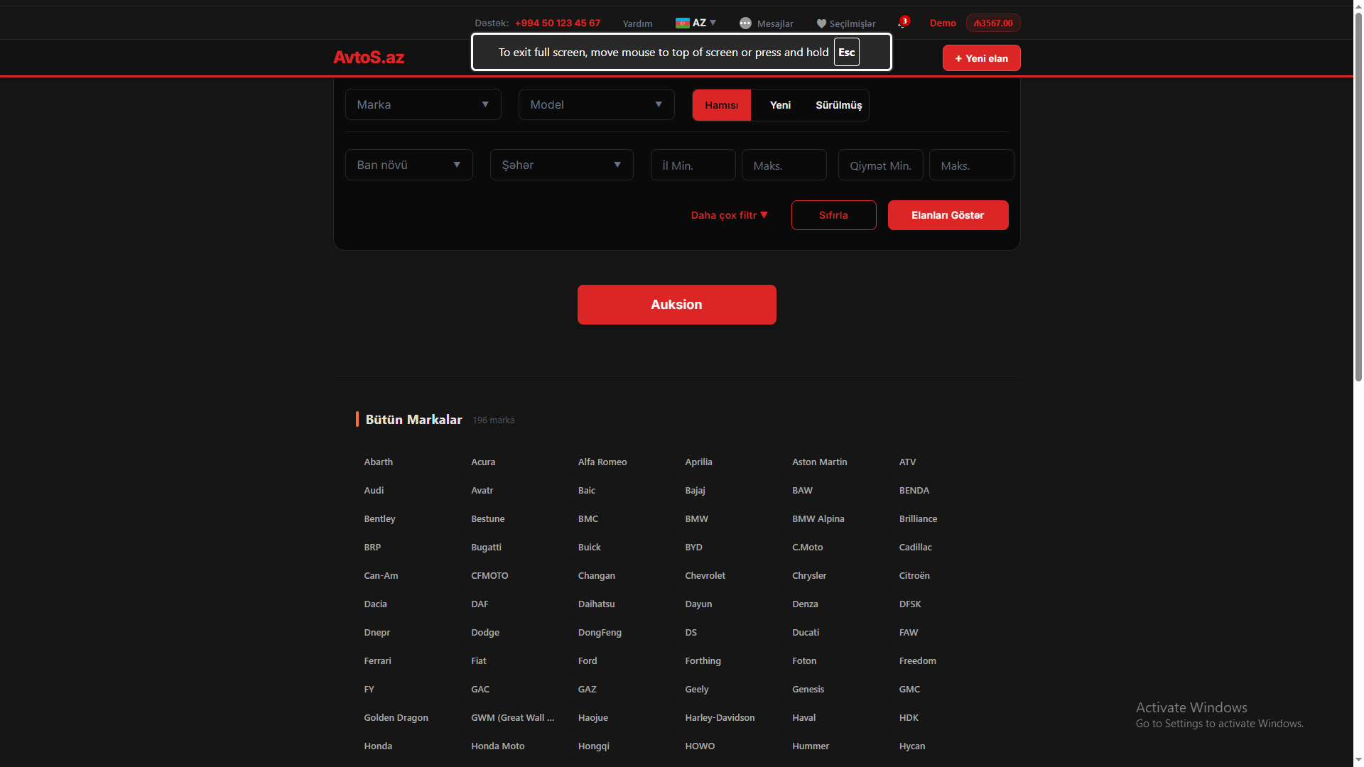 Carsale Auksion – 1